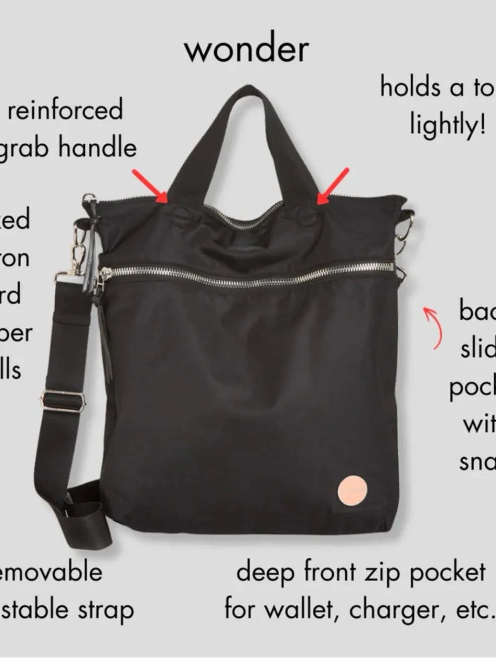 Shortylove Wonder Black/Gray/White Camo Large Crossbody Messenger Bag
